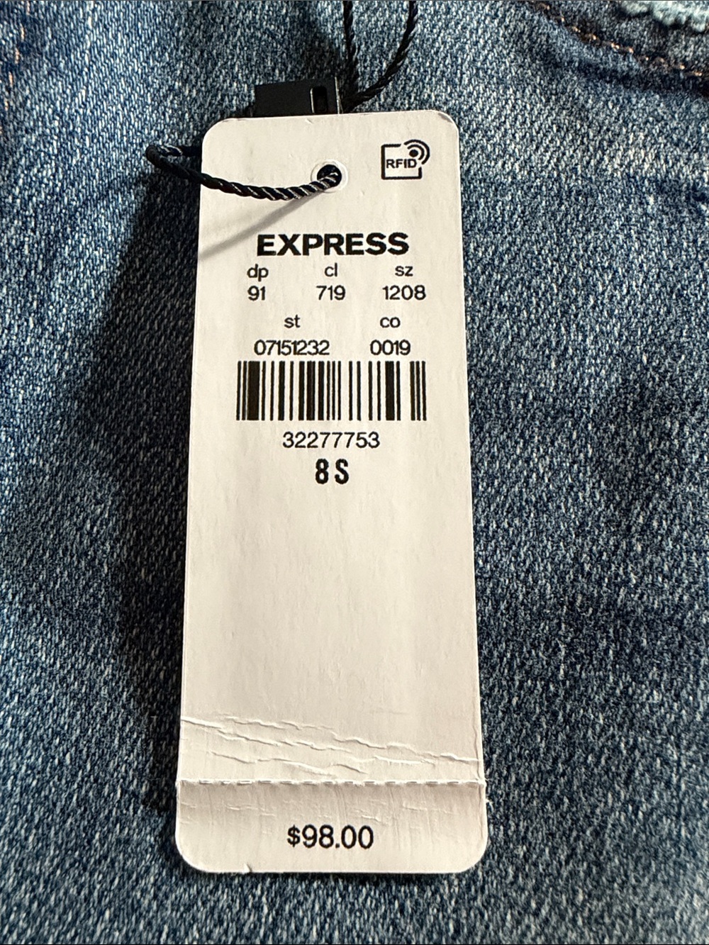 Express 8S Skyscraper Mid Rise Denim Jeans NWT - Picture 5 of 5